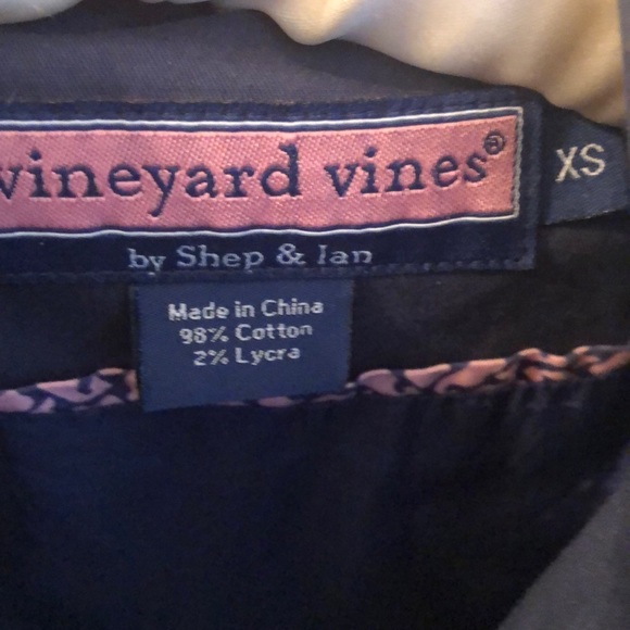 Vineyard Vines Navy Trench Coat - Picture 2 of 8